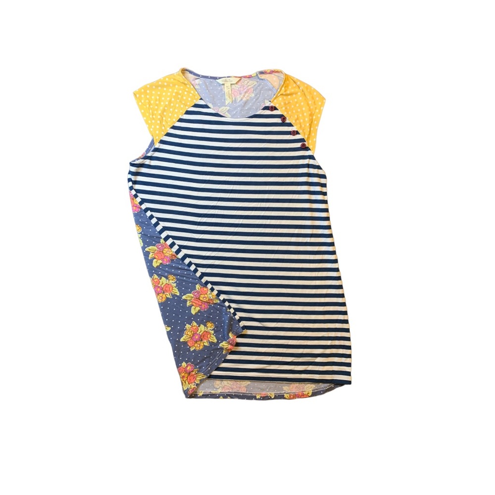 Matilda Jane floral, stripes & dots Captain Tee